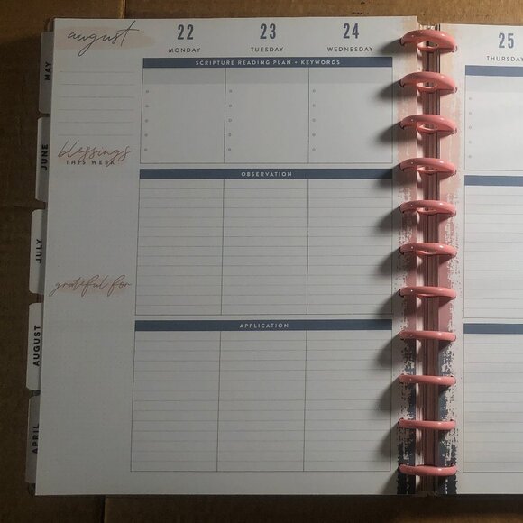 Happy Planner BIG 18 month Faith Planner July 2021-December 2022 - Picture 11 of 15